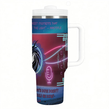 40oz Tumbler with Handle and Straw (Made in USA)