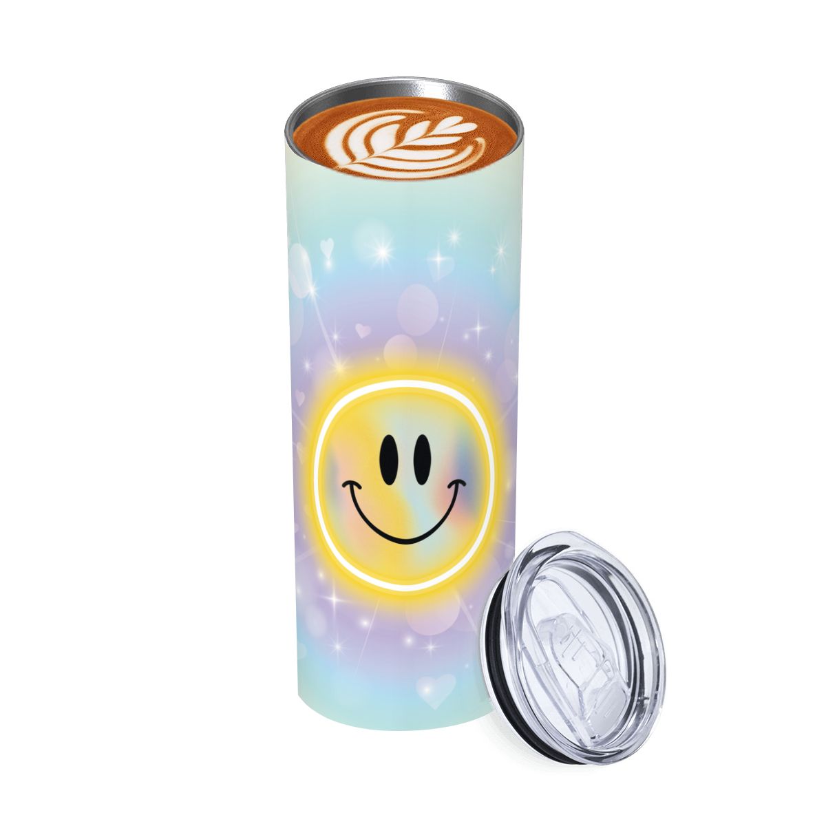 20oz Straight Stainless Steel Tumbler with Straw