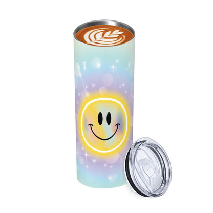 20oz Straight Stainless Steel Tumbler with Straw