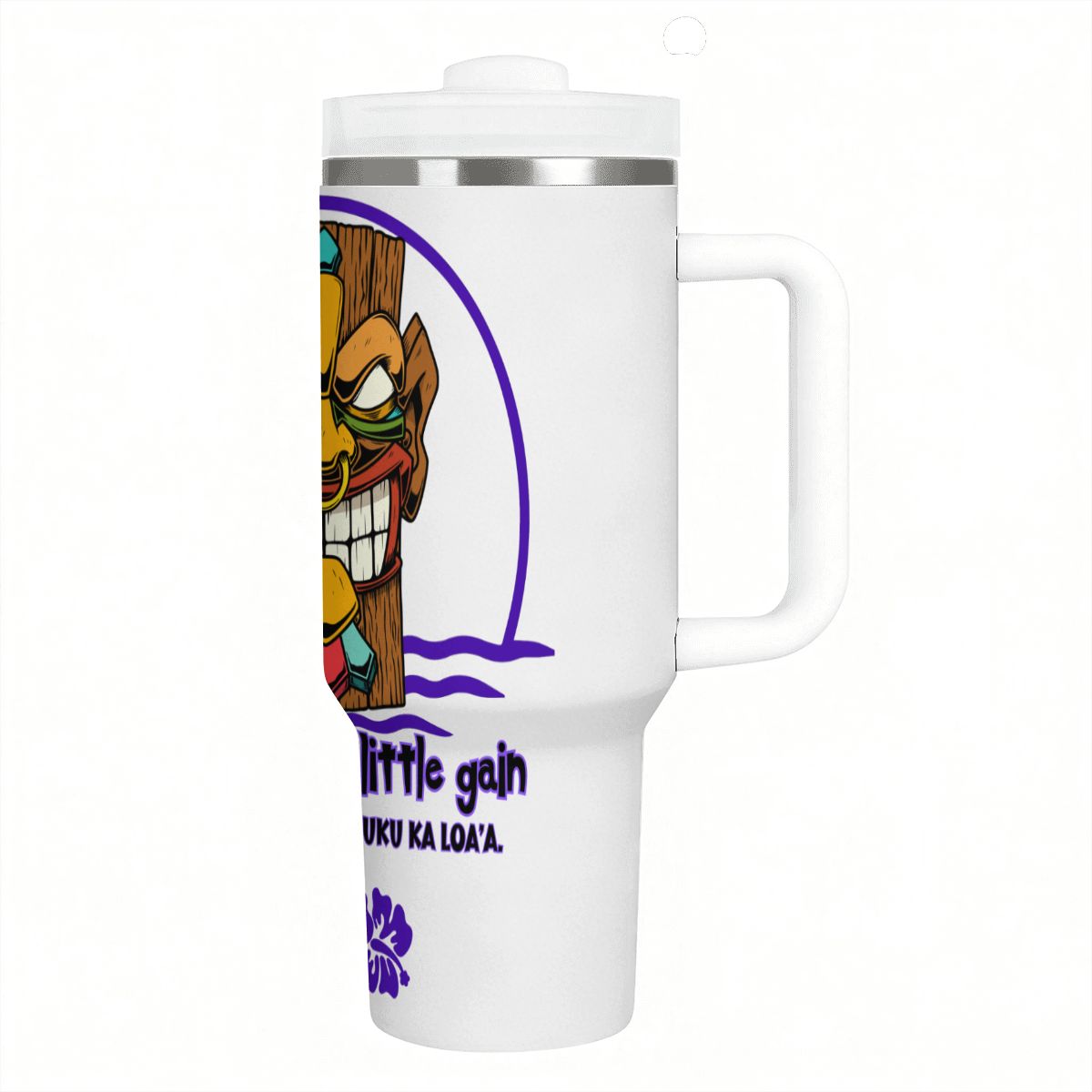40oz Tumbler with Handle and Straw (Made in USA)