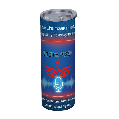 20oz Straight Stainless Steel Tumbler with Straw（Made in USA)