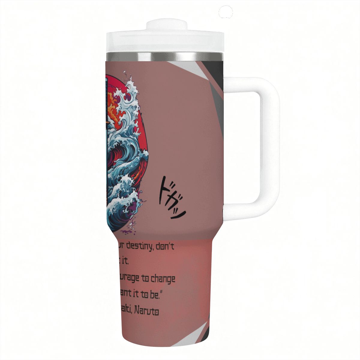 40oz Tumbler with Handle and Straw (Made in USA)