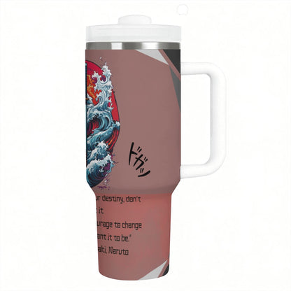 40oz Tumbler with Handle and Straw (Made in USA)