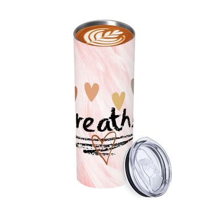 20oz Straight Stainless Steel Tumbler with Straw（Made in USA)