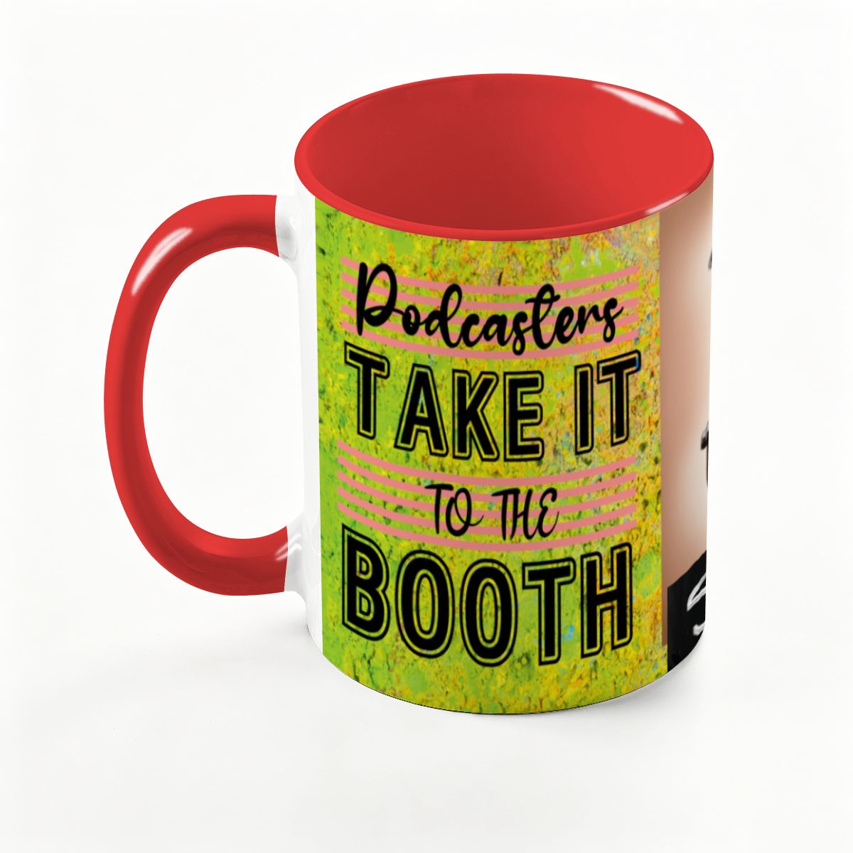 Podcasters Take It To The BOOTH: Large Classic Ceramic Mug (15oz)