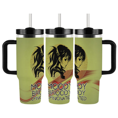 40oz Tumbler with Handle and Straw (Made in USA)