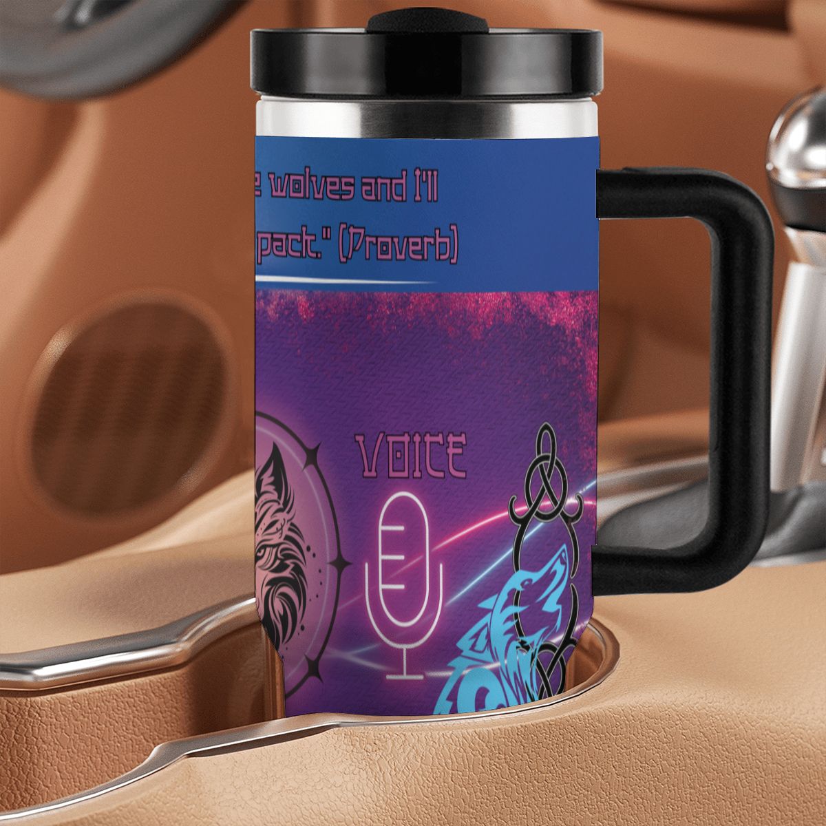 40oz Tumbler with Handle and Straw (Made in USA)