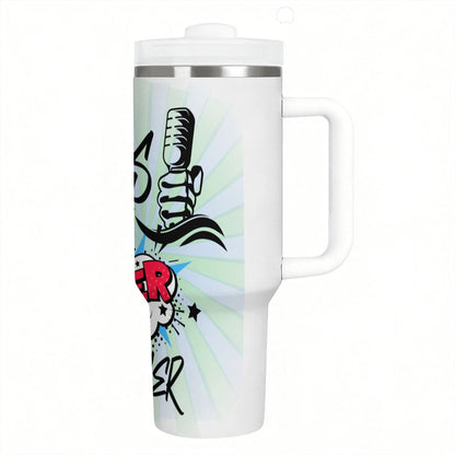 40oz Tumbler with Handle and Straw (Made in USA)