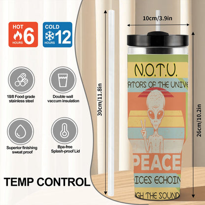 40oz Tumbler with Handle and Straw (Made in USA)