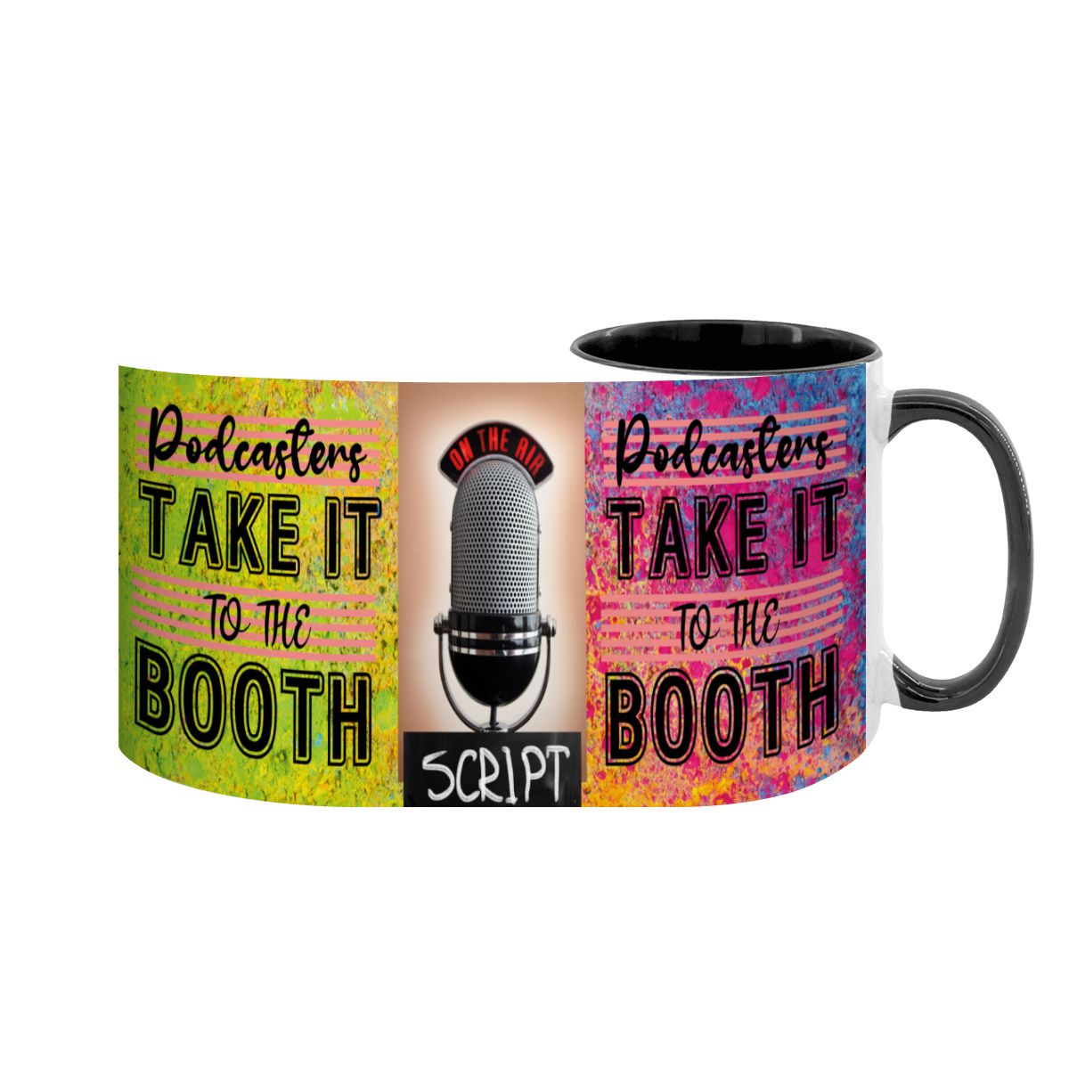 Podcasters Take It To The BOOTH: Large Classic Ceramic Mug (15oz)