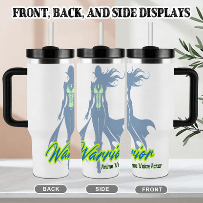 40oz Tumbler with Handle and Straw (Made in USA)