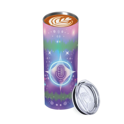 20oz Straight Stainless Steel Tumbler with Straw（Made in USA)