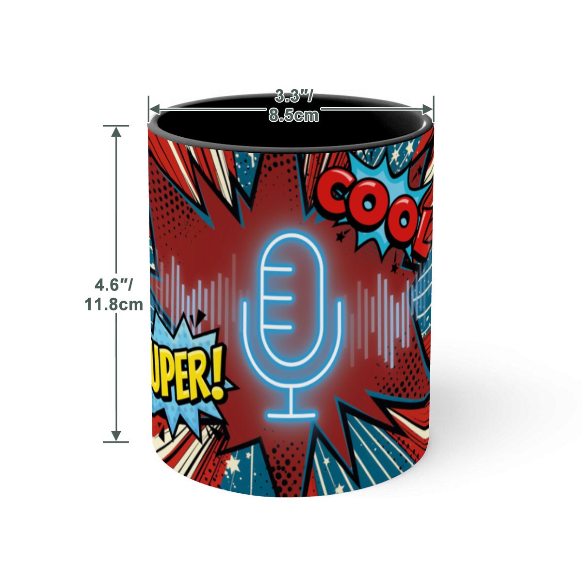 Large Colorful Mug (15oz) (Made in USA)