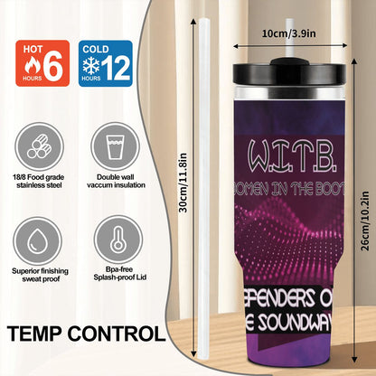 40oz Tumbler with Handle and Straw (Made in USA)