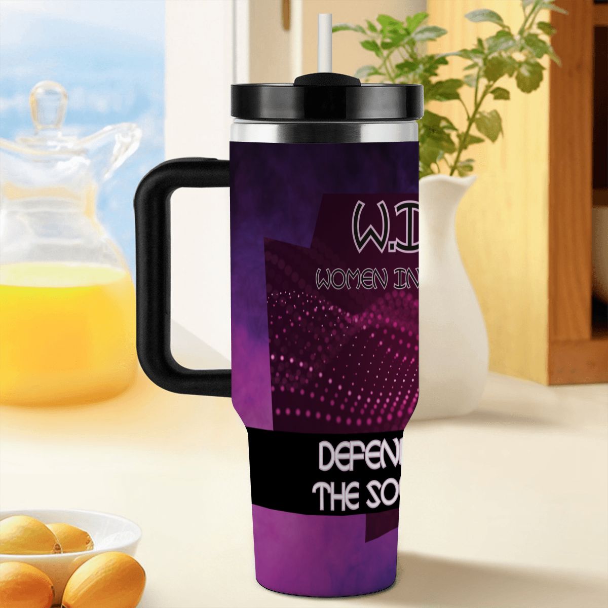 40oz Tumbler with Handle and Straw (Made in USA)
