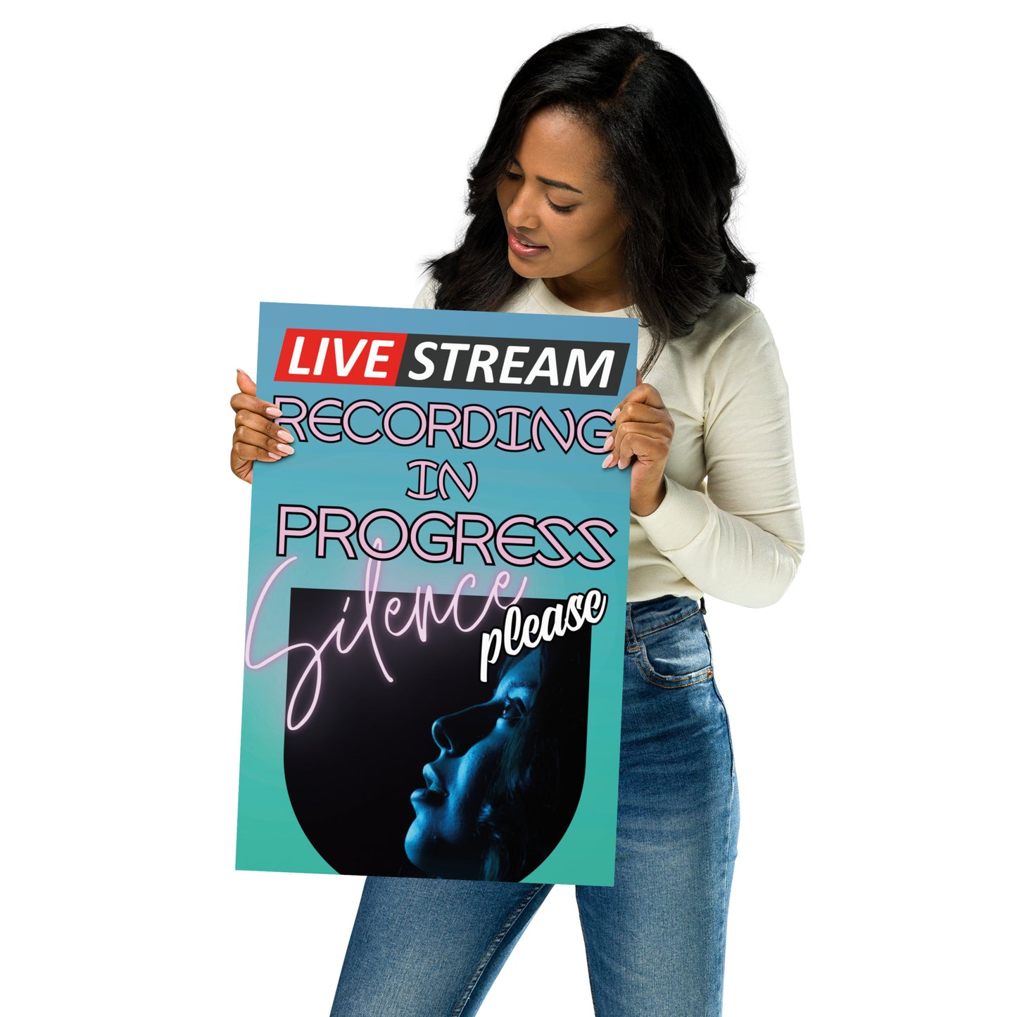 Live Stream...Recording In Session Matte Poster