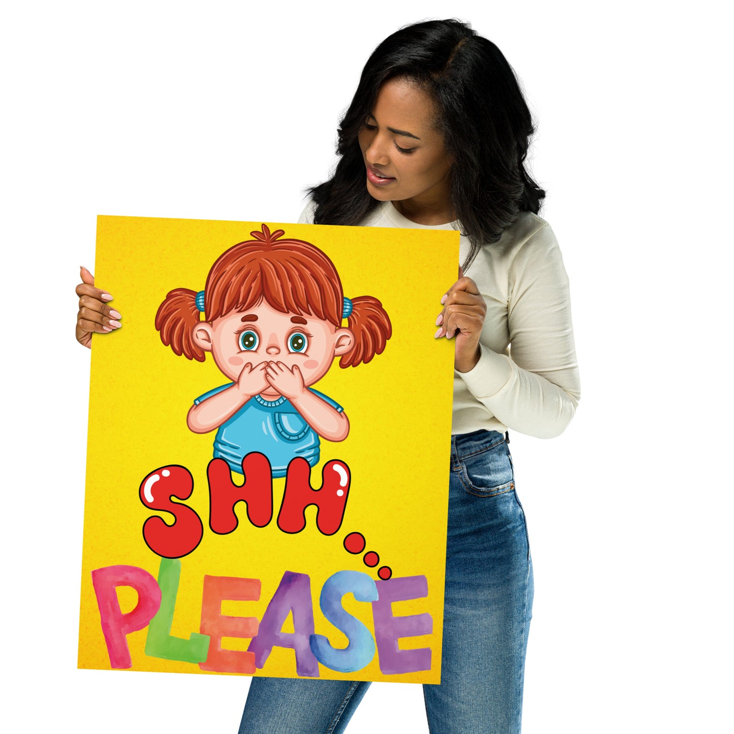 Shhh...Please Matte Poster