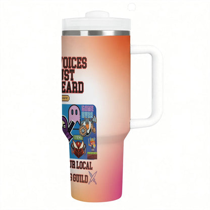 40oz Tumbler with Handle and Straw (Made in USA)