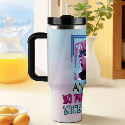 40oz Tumbler with Handle and Straw (Made in USA)