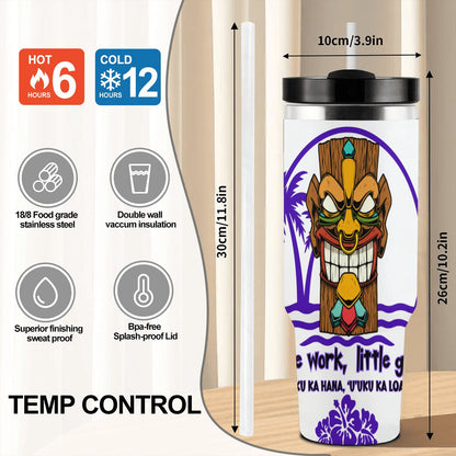 40oz Tumbler with Handle and Straw (Made in USA)
