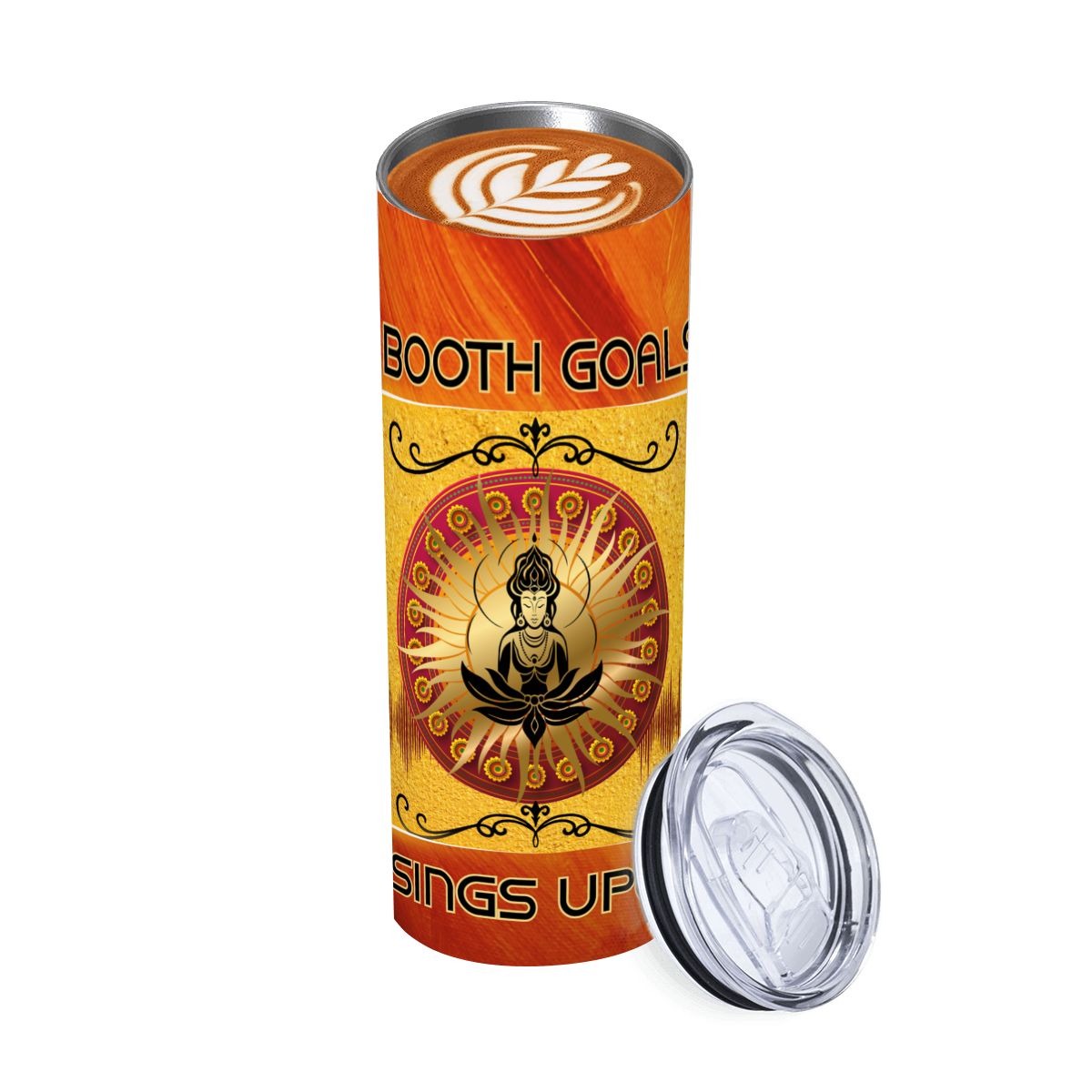 20oz Straight Stainless Steel Tumbler with Straw