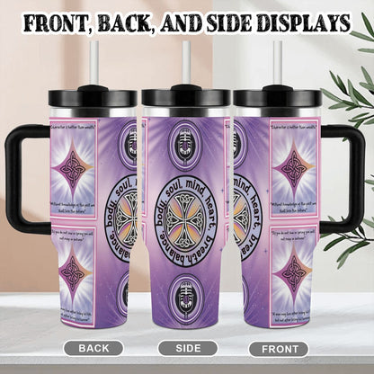 40oz Tumbler with Handle and Straw (Made in USA)