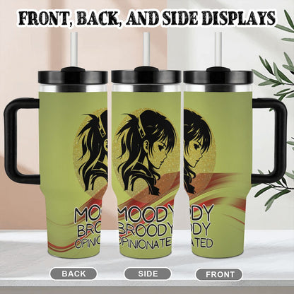 40oz Tumbler with Handle and Straw (Made in USA)