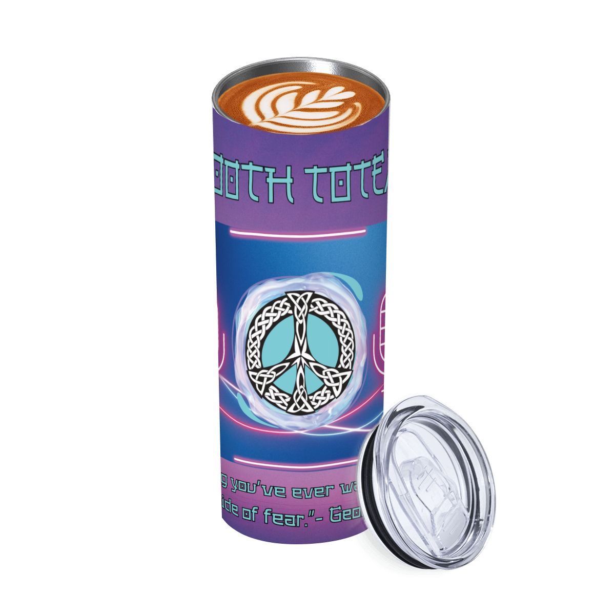 20oz Straight Stainless Steel Tumbler with Straw