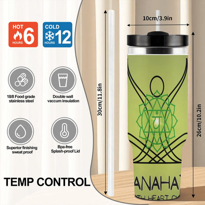 40oz Tumbler with Handle and Straw (Made in USA)