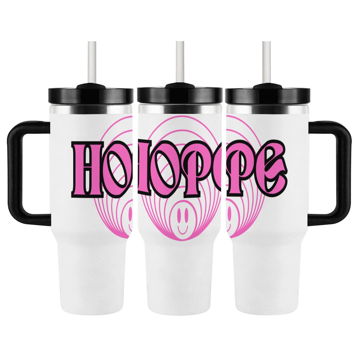 40oz Tumbler with Handle and Straw (Made in USA)