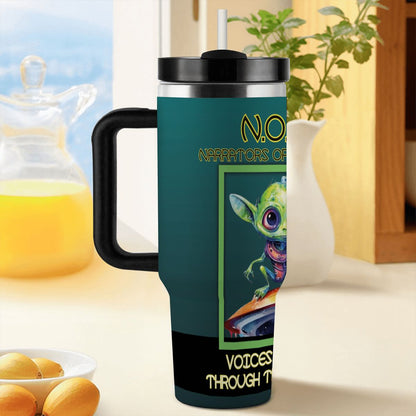 40oz Tumbler with Handle and Straw (Made in USA)
