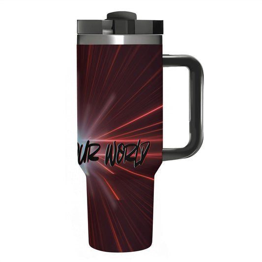 CREATE YOUR WORLD: 40oz Tumbler with Handle and Straw
