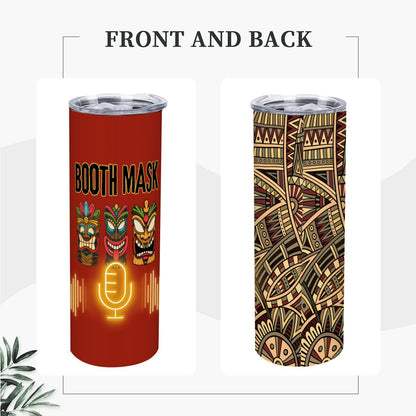 BOOTH MOJO: 20oz Straight Stainless Steel Tumbler with Straw