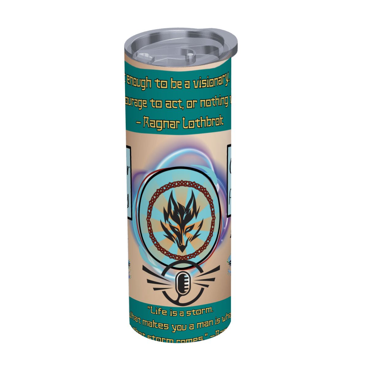 20oz Straight Stainless Steel Tumbler with Straw（Made in USA)