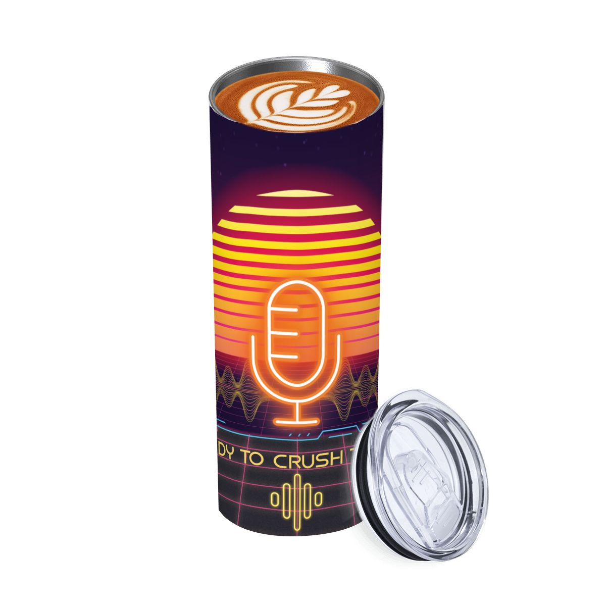 20oz Straight Stainless Steel Tumbler with Straw（Made in USA)