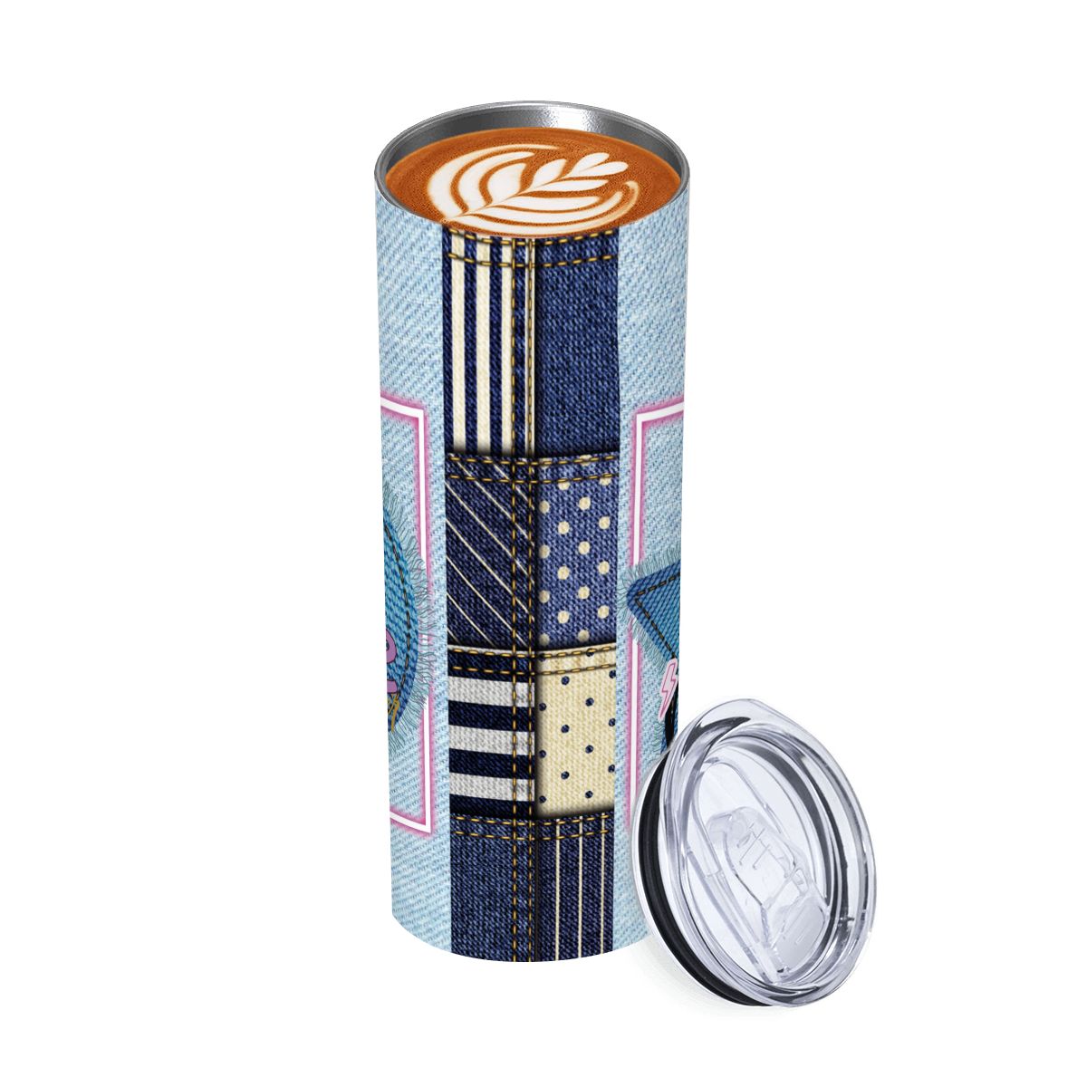 20oz Straight Stainless Steel Tumbler with Straw