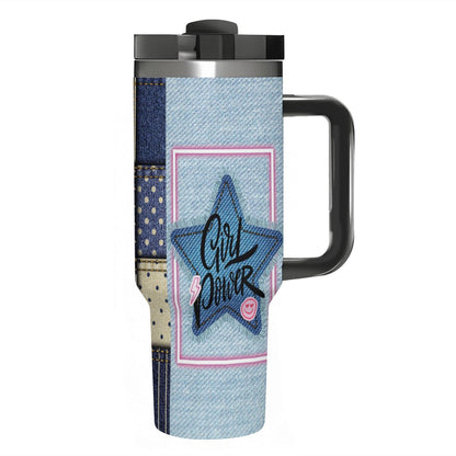 40oz Tumbler with Handle and Straw (Made in USA)