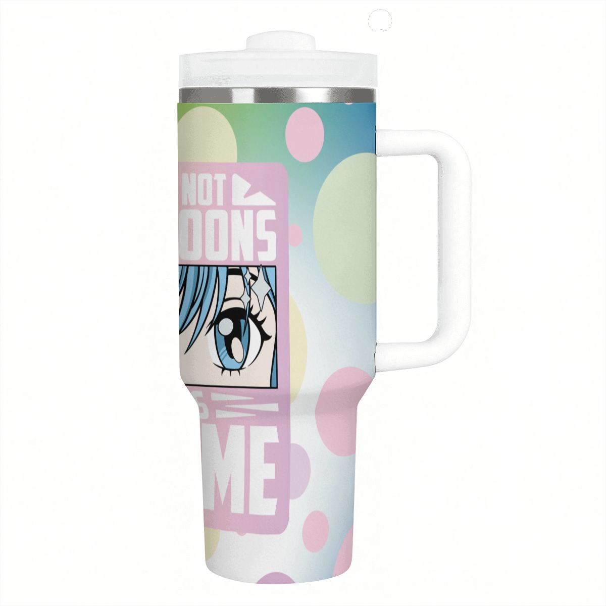40oz Tumbler with Handle and Straw (Made in USA)