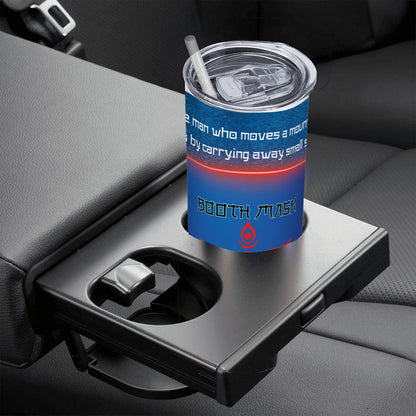20oz Straight Stainless Steel Tumbler with Straw（Made in USA)