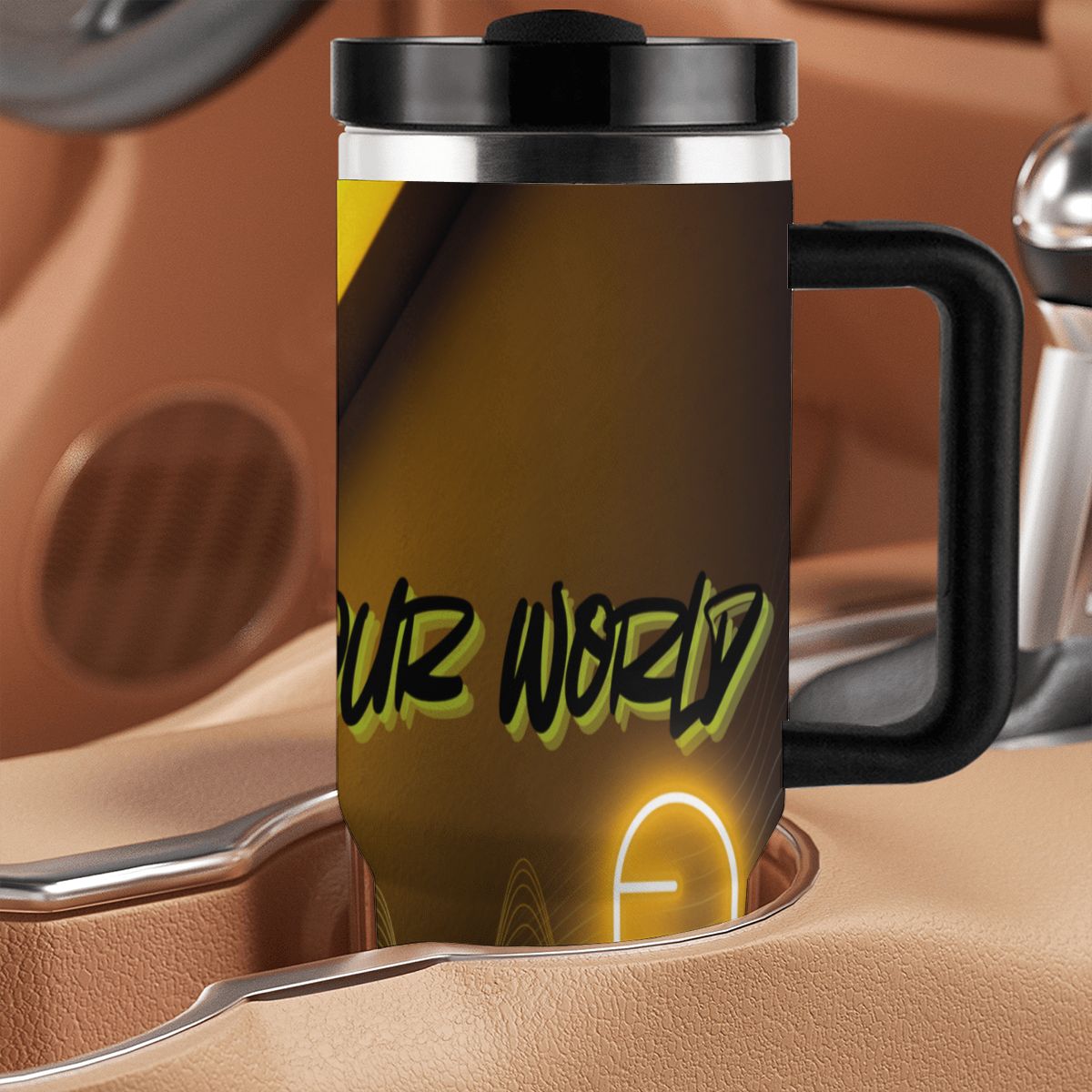 40oz Tumbler with Handle and Straw (Made in USA)