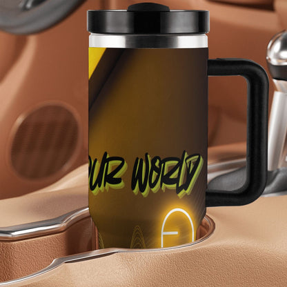 40oz Tumbler with Handle and Straw (Made in USA)
