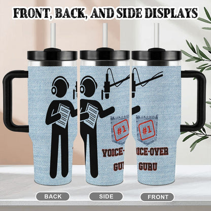 40oz Tumbler with Handle and Straw (Made in USA)