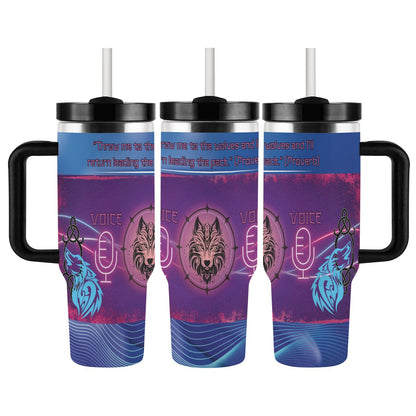 40oz Tumbler with Handle and Straw (Made in USA)