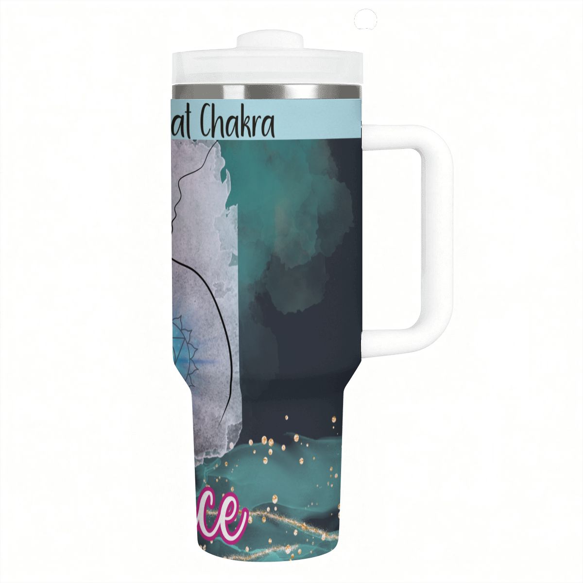 40oz Tumbler with Handle and Straw (Made in USA)