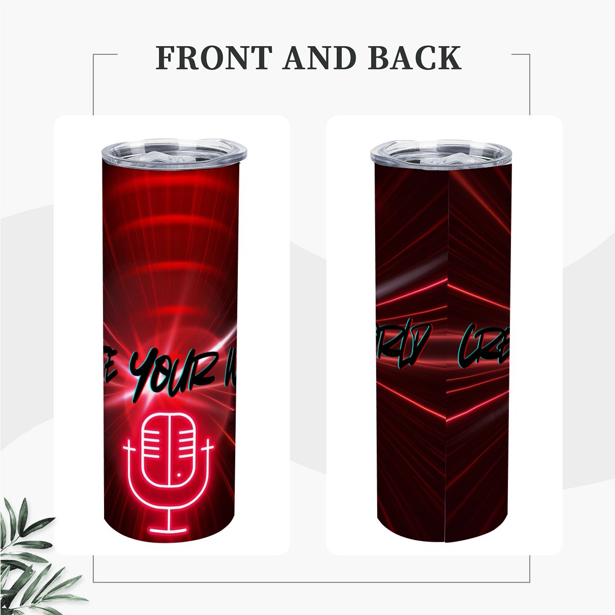 Stay Hydrated In STYLE: 20oz Straight Stainless Steel Tumbler with Straw
