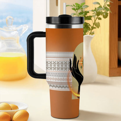 40oz Tumbler with Handle and Straw (Made in USA)