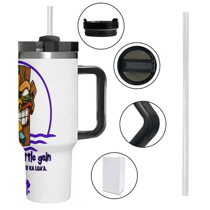 40oz Tumbler with Handle and Straw (Made in USA)