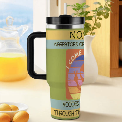 40oz Tumbler with Handle and Straw (Made in USA)