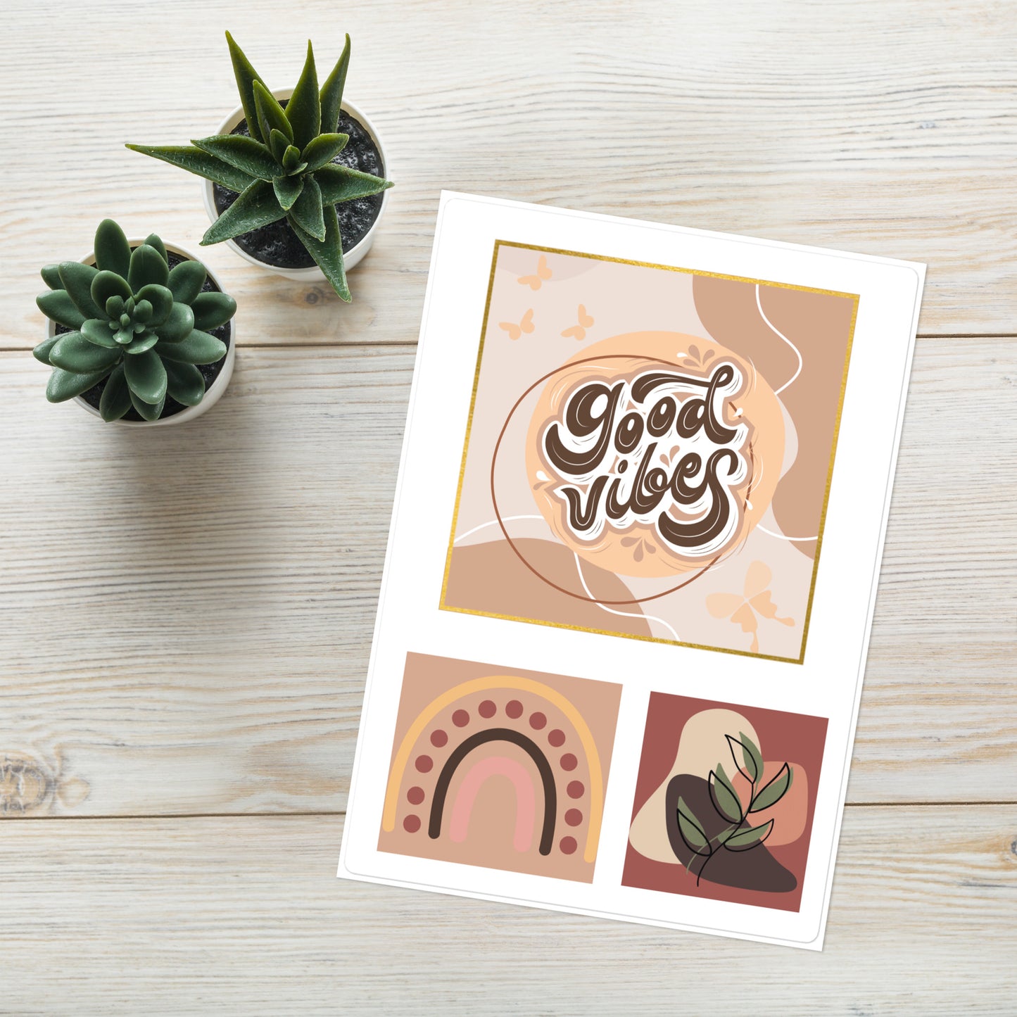 Good Vibes Kiss Cut Sticker Sheet 4"