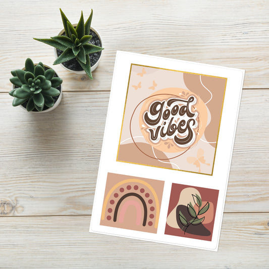 Good Vibes Kiss Cut Sticker Sheet 4"